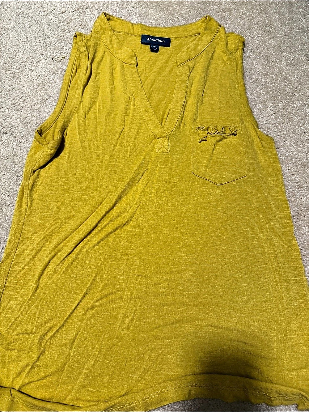 ModCloth Yellow Tank Top Size Medium